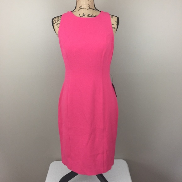 NWT Nordstrom 1901 Bow Back Pink Sheath Dress 8 10 - Picture 4 of 7